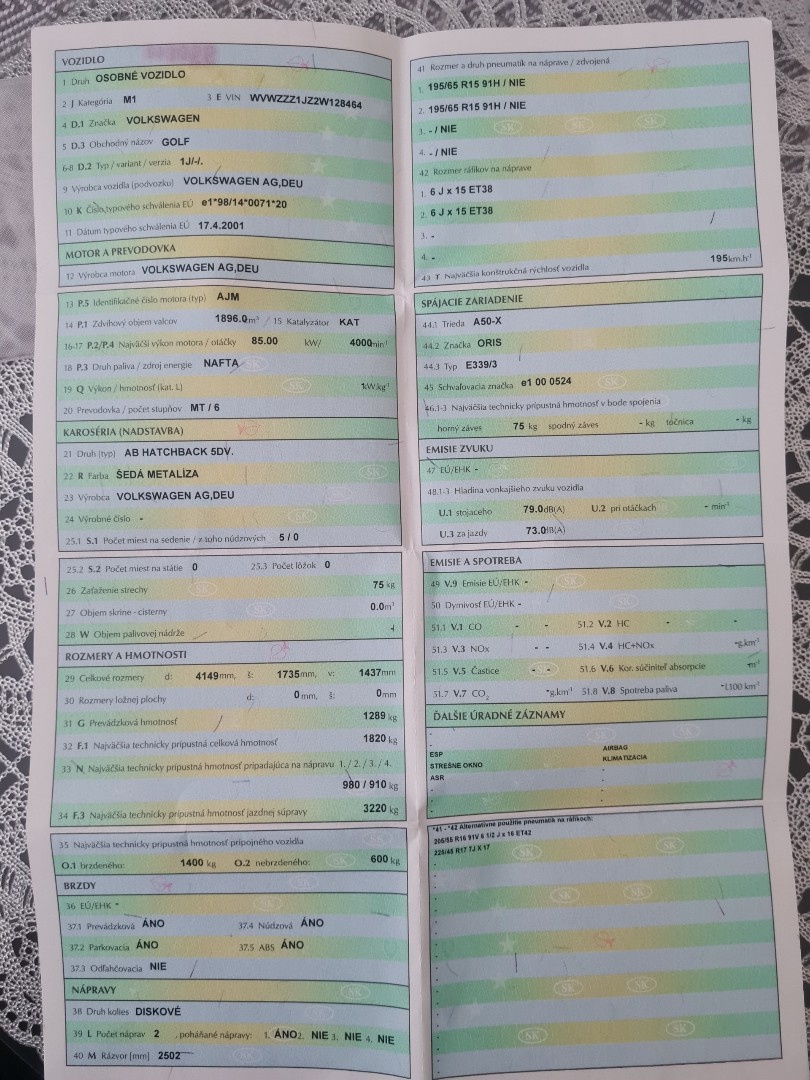 Volkswagen Golf 4 1.9 TDI (85kw) - 2