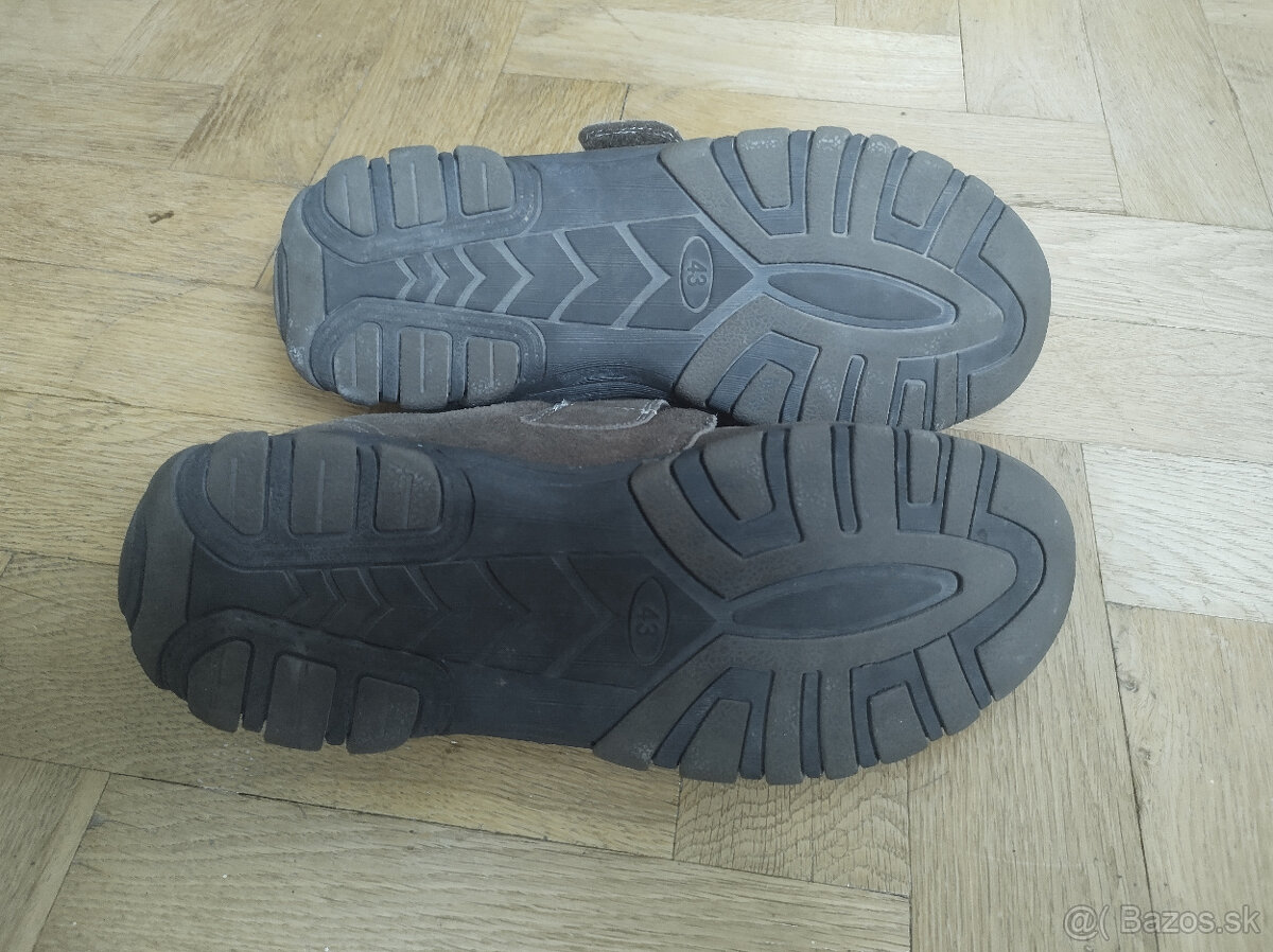 Kožené topánky na suchý zips 43 - 2