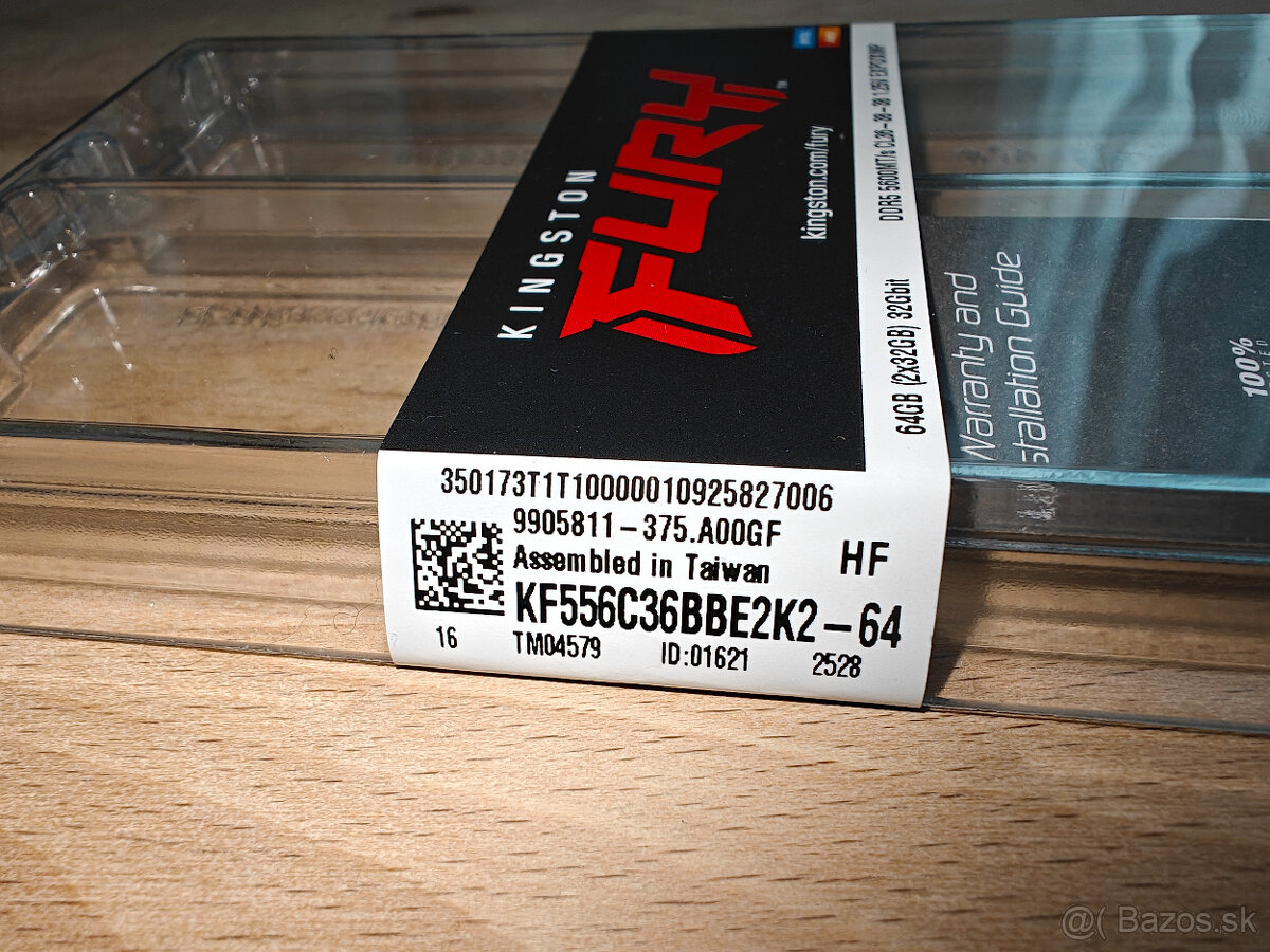 64GB DDR5 Kingston Fury KF556C36BBE2K2-64 | 5600MT/s | CL36 - 2