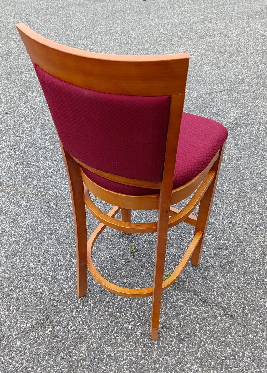 Barová drevená stolička - 2