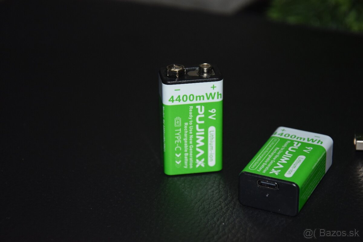 9V nabijacie baterie cez USB -C - 2
