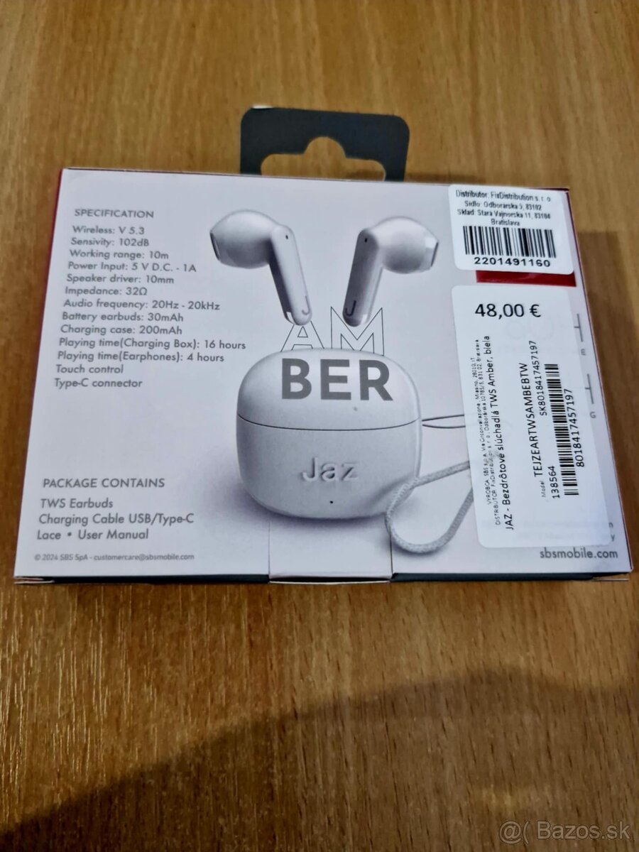 JAZ - Bezdrôtové slúchadlá TWS Amber - 2