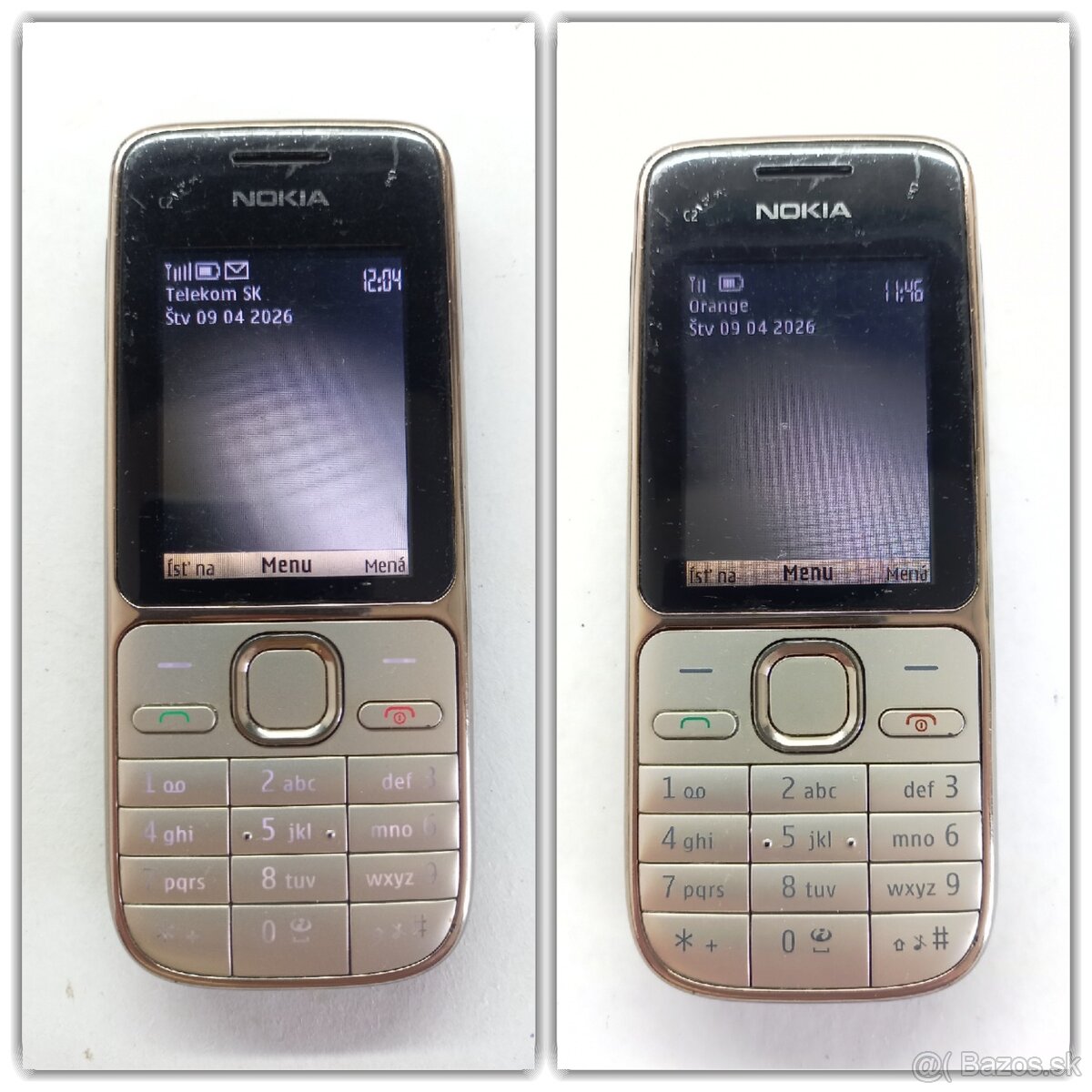 NOKIA C2-01 RM-721 Zlatá-Gold - 2