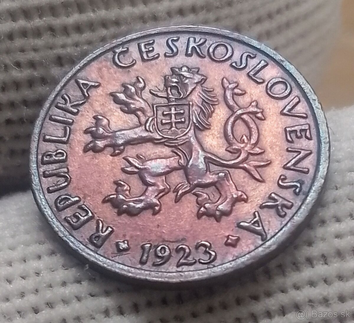 Československé  meď.5 haliere a 2 haliere. - 2