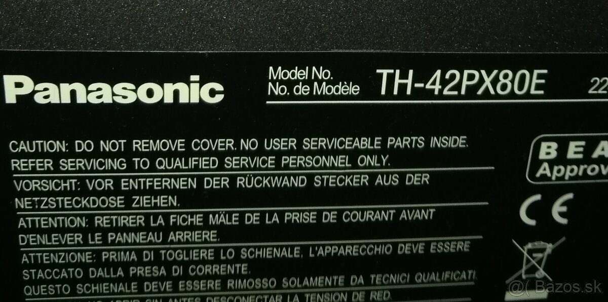 Televízor Panasonic Viera TH-42PX80E - 2