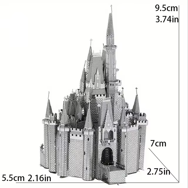 3D kovove puzzle budovy - 2