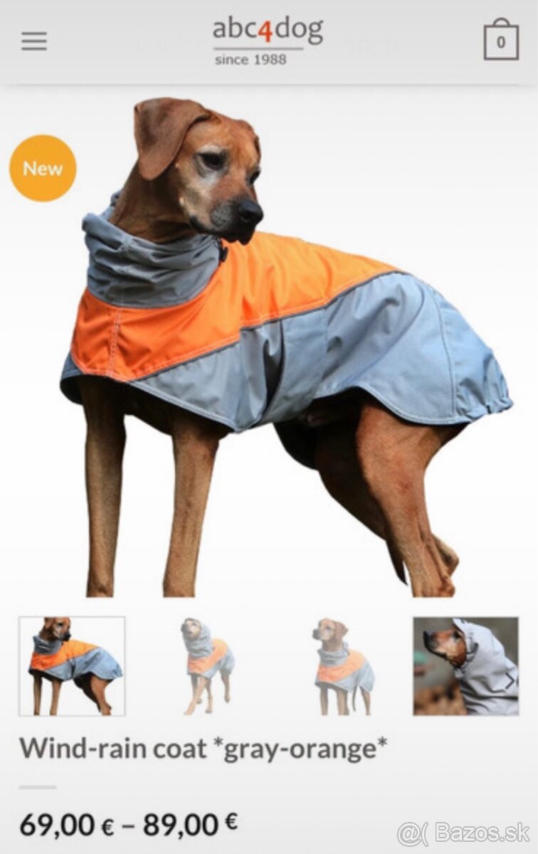 Abc4Dog Wind Dog Pršiplášť (s kapucňou) veľkosť L - 2