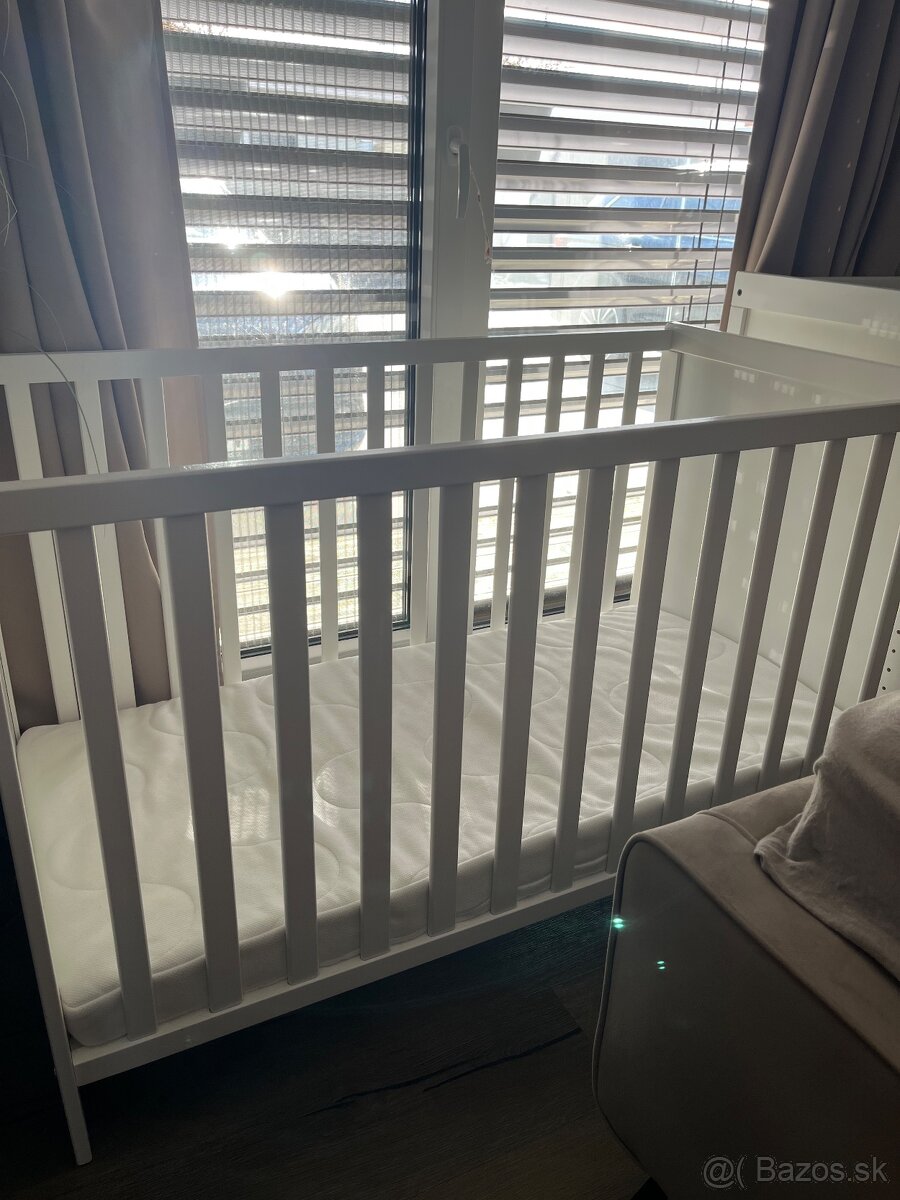 Detská postieľka ROXIE 60x120 + matrac - 2