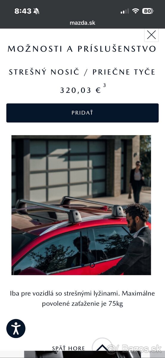 Mazda CX-30 Strešné priečniky - 2