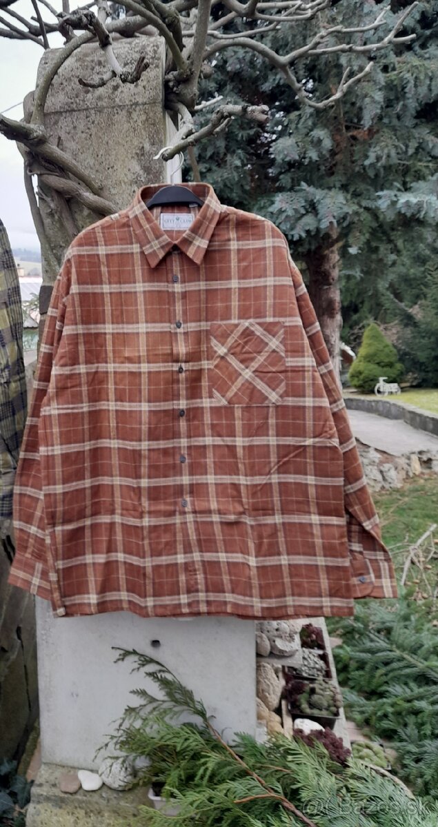 Flanelová košeĺa, bunda..... - 2