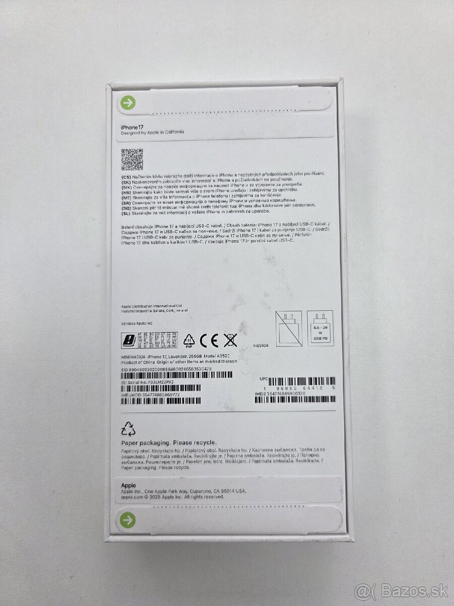 iPhone 17 256GB - 2