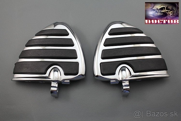 Masívní chrom plotny řidiče spolujezdce chopper,cruiser. - 2