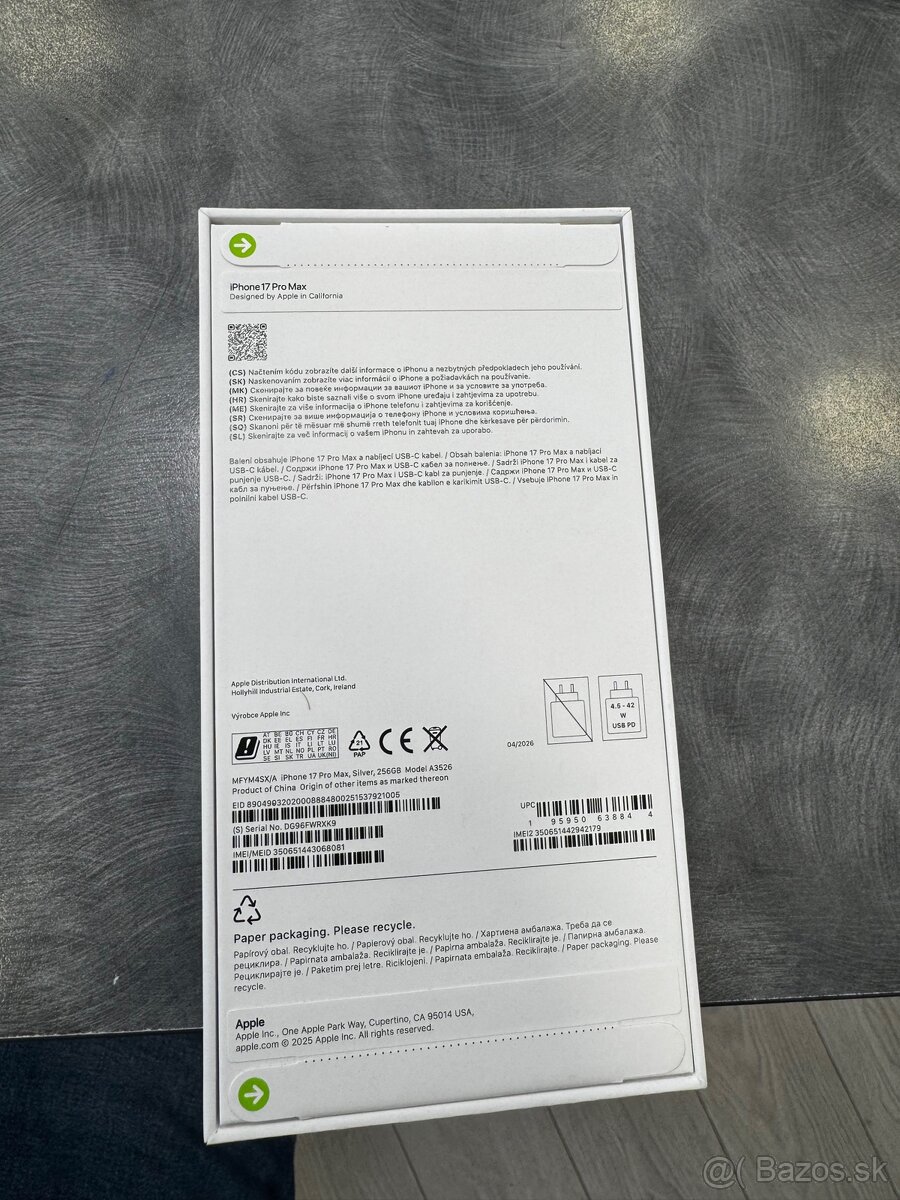 Iphone 17 pro max 256GB - 2