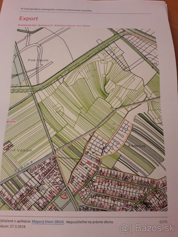 Orná pôda - Vajnory - 2