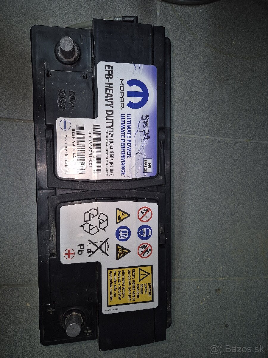 Autobateria mopar 12v 105ah 950A - 2