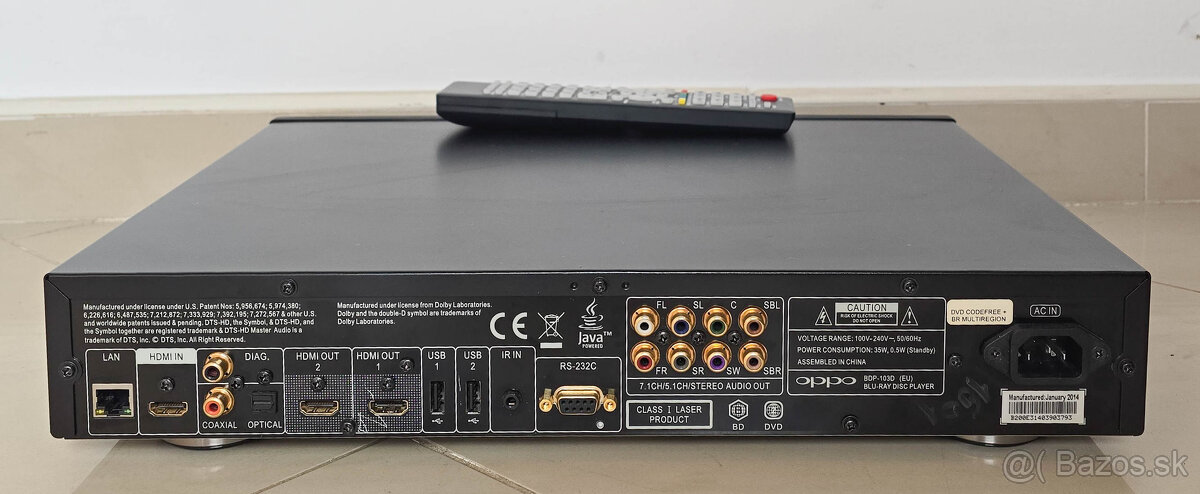 Oppo BDP-103EU / 3D Blu-ray / DVD-Audio a SACD - 2