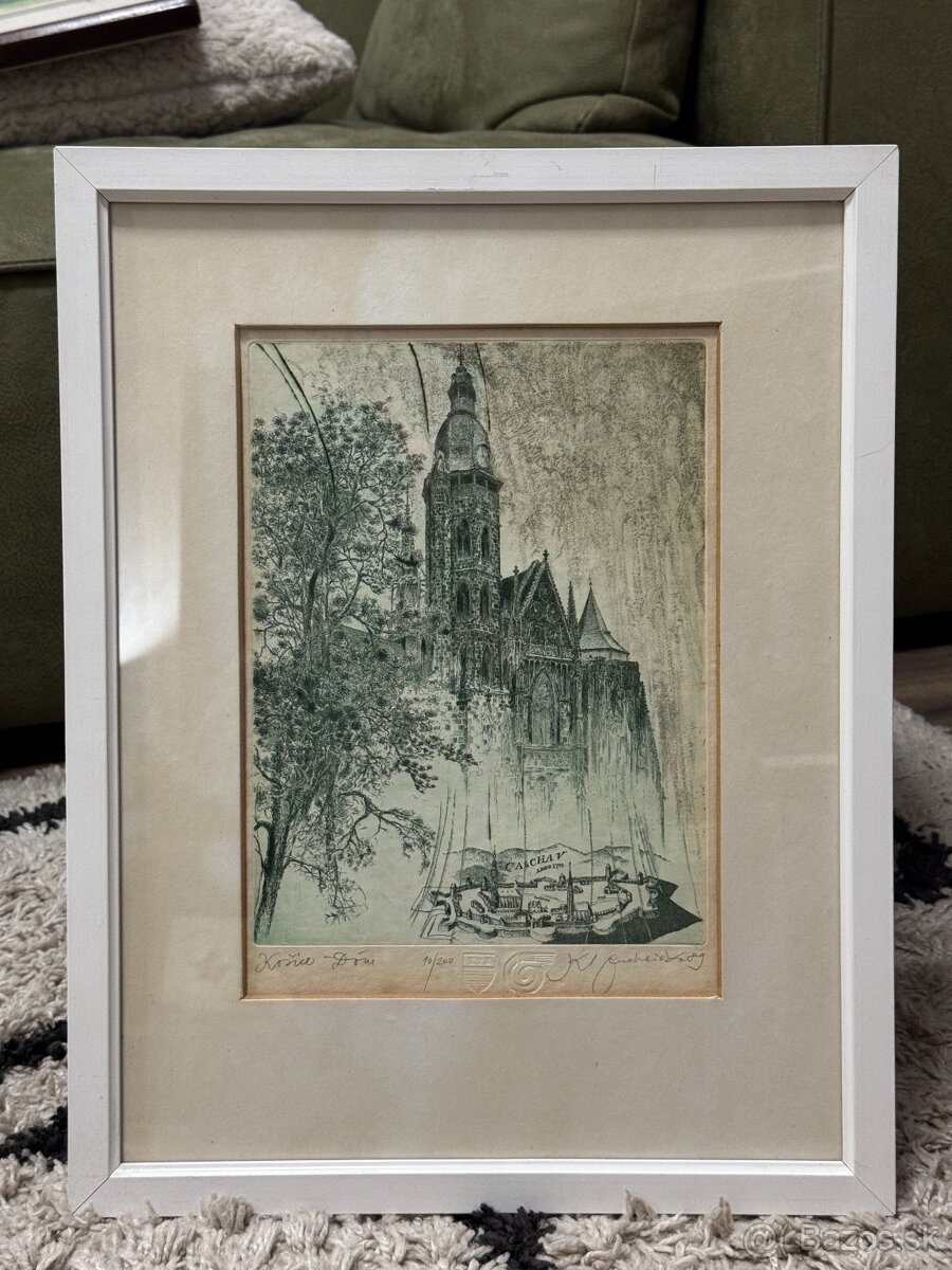 Karol Ondreička - Grafika - Košice - Dóm - 2