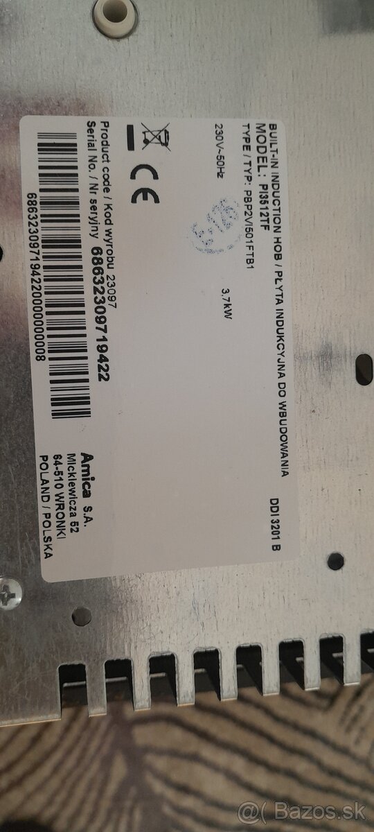 Indukčná varná doska Amica - 2