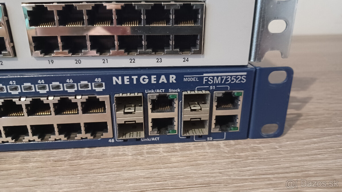 Predam-Netgear (48p), HP (24p Gigabit), 3Com + Retro Hub - 2
