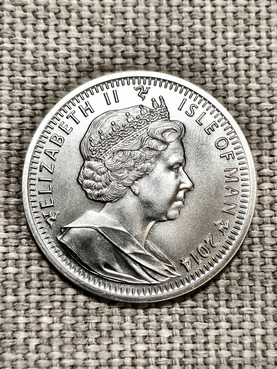 Archanjel Michael a drak, 1oz, 999. - 2