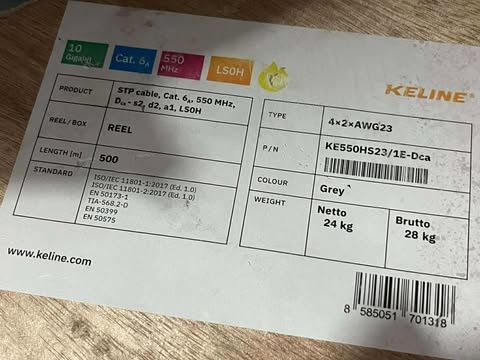 Kabel STP Cat 6A, STP - 2