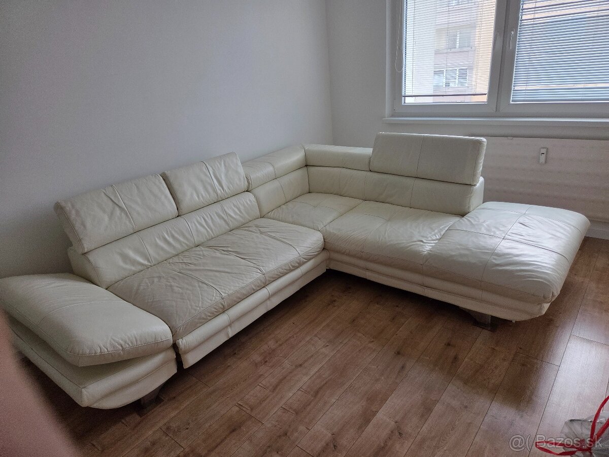Biela kozena sedacia suprava roztahovacia - 2