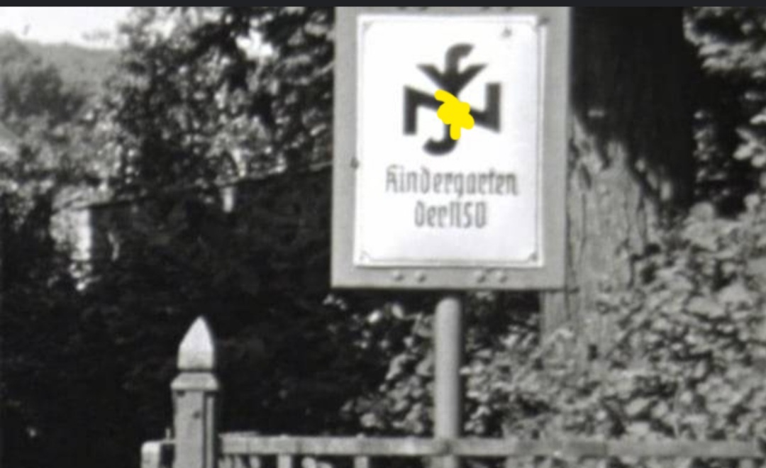 Smaltovana tabula cedula nacisticka.NSV NSDAP - 2