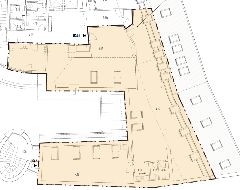 Reprezentatívny kancelársky celok, 209,83m2, v centre na Pan - 2