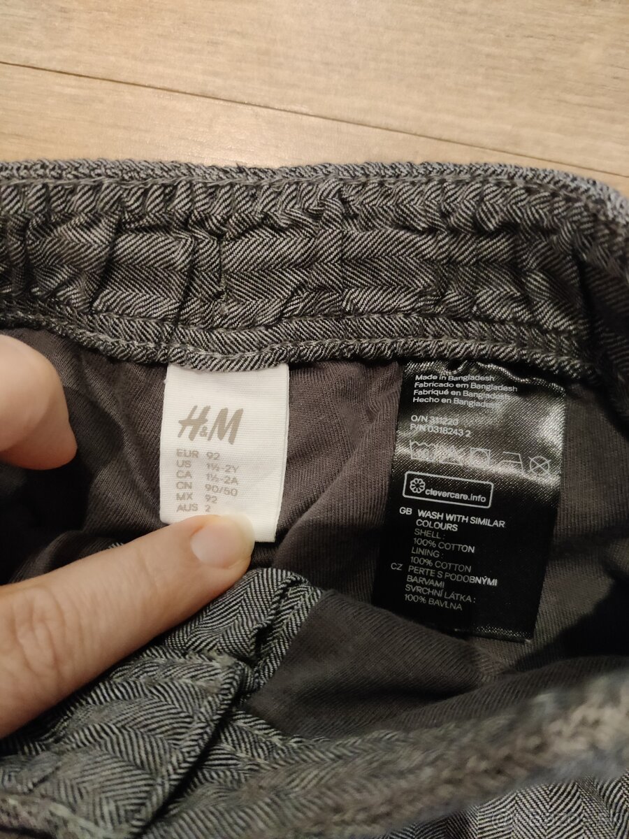 Zateplené hrubé nohavice,rifle - 2