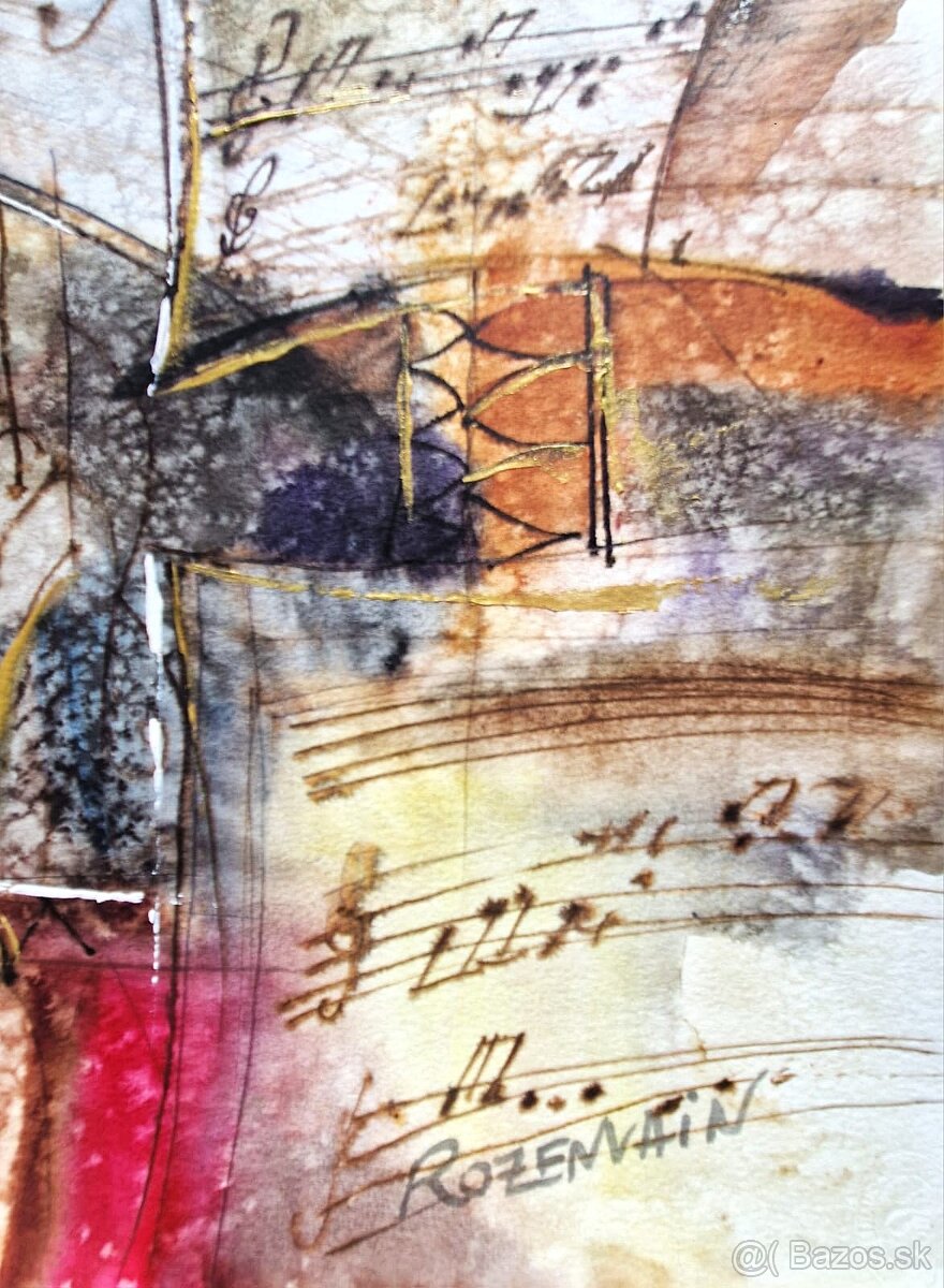Michael Rosenwein (UNIKAT-akvarel) Abstraktný expresionizmus - 2
