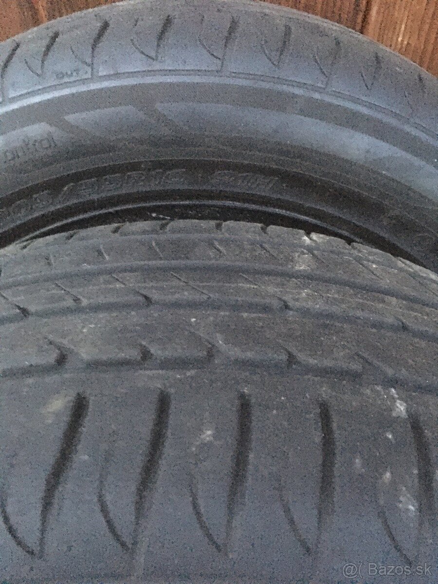 Predam plechove disky 6,5Jx16 5x114, obute letne pneu 205/55 - 2