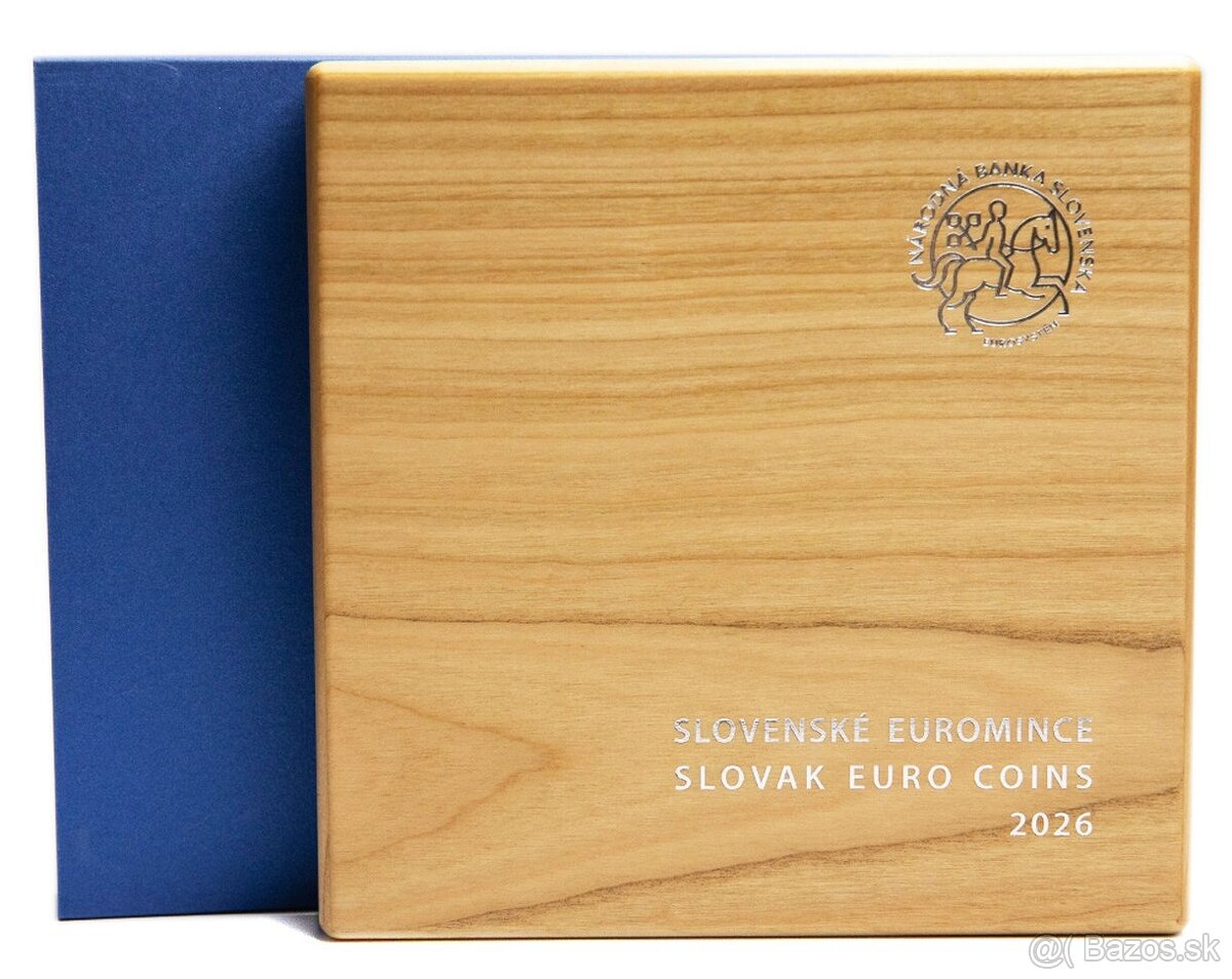 Sada mincí Slovensko 2026 Proof drevo - 2