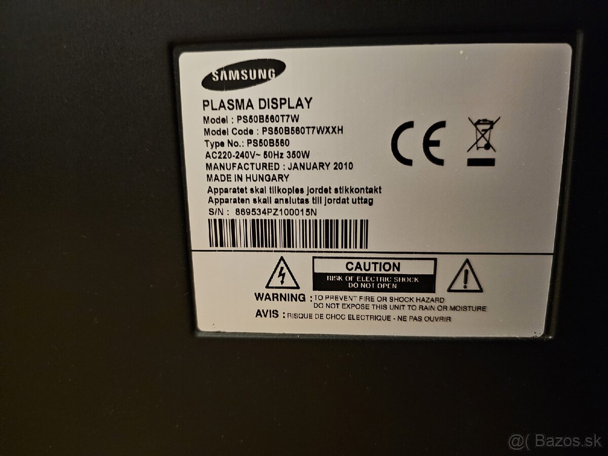 Televízor Samsung plasma - 2