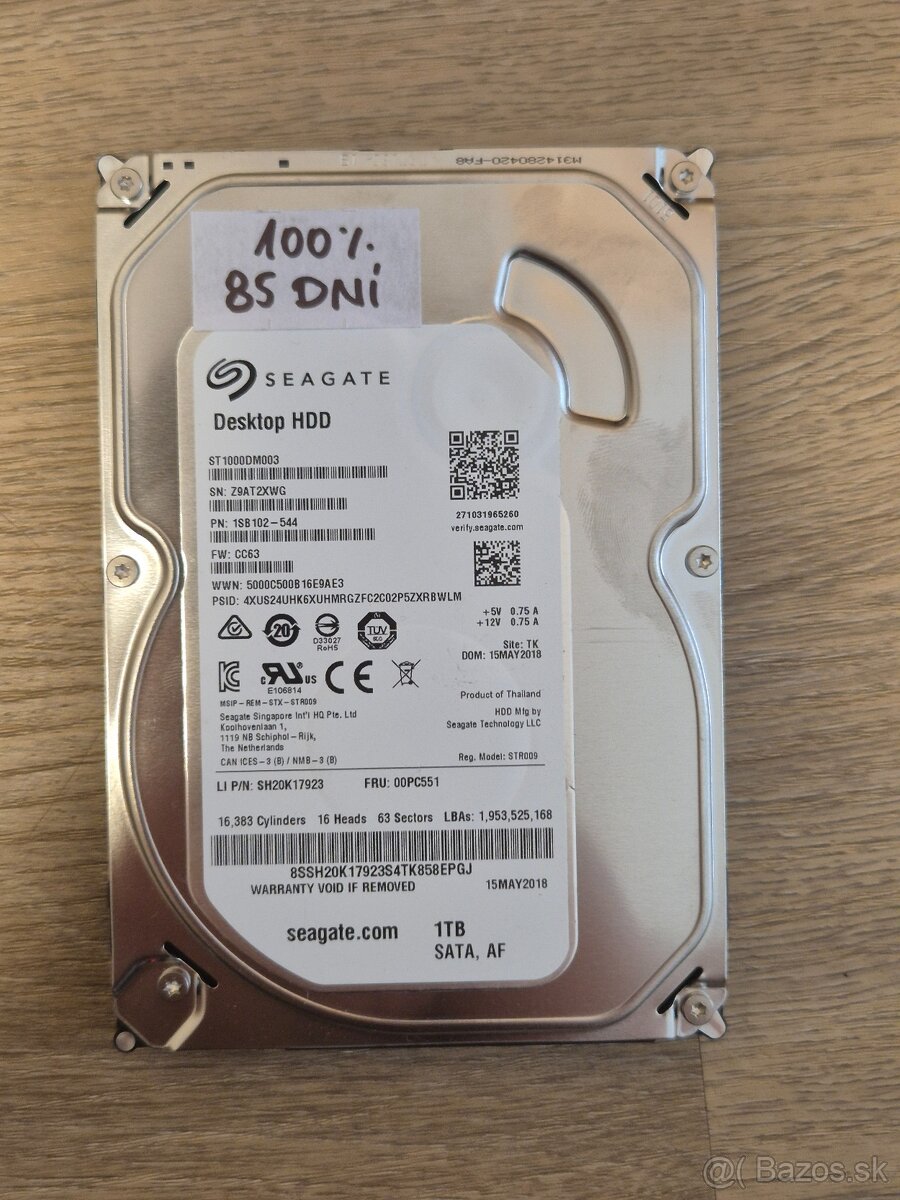 HDD 3,5" 1TB SATA Seagate Desktop (9x) - 2
