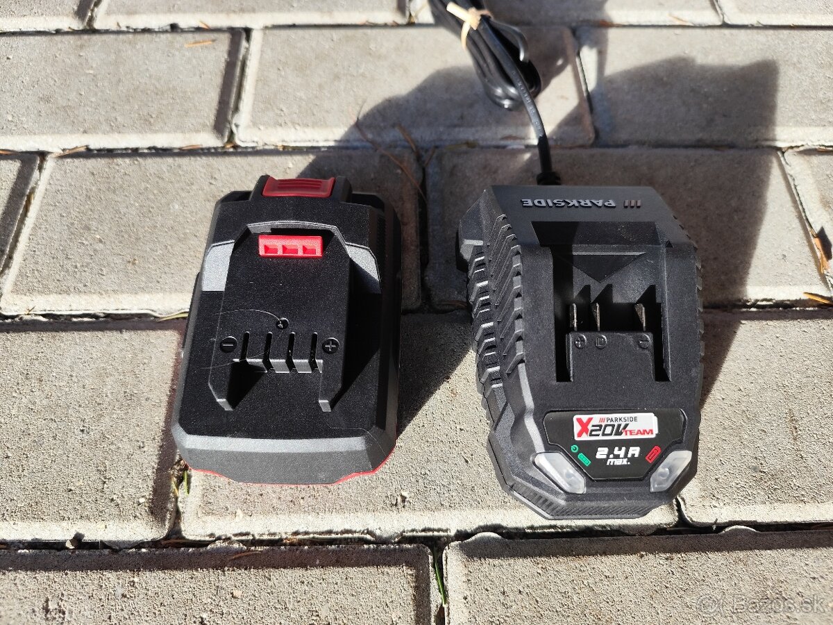 PARKSIDE 2AH AKUMULÁTOR+NABÍJAČKA 2.4 A - 2