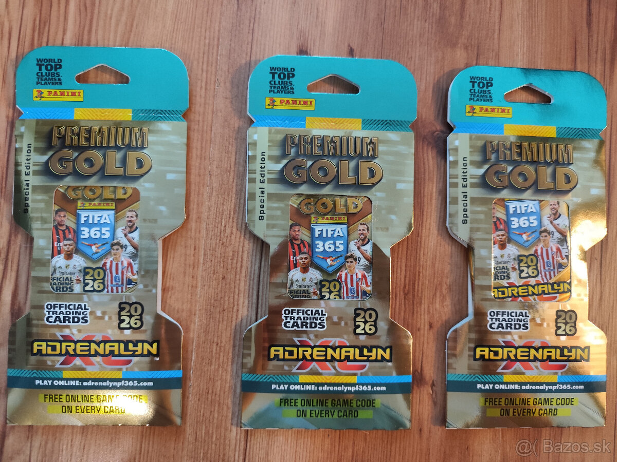 Futbalové kartičky Adrenalyn - Fifa 365 2026 - Premium Gold - 2