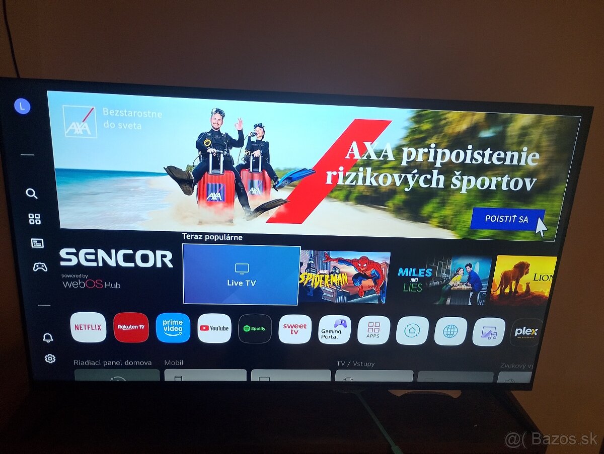 Predám tv Sencor Smart tv LED UHD 50 - 2