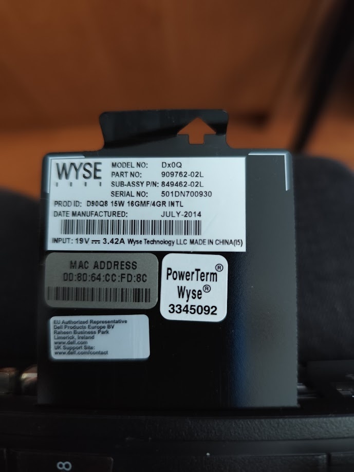 TOP mini PC Dell Wyse Dx0Q – 8 GB RAM + 32GB mSATA - 2