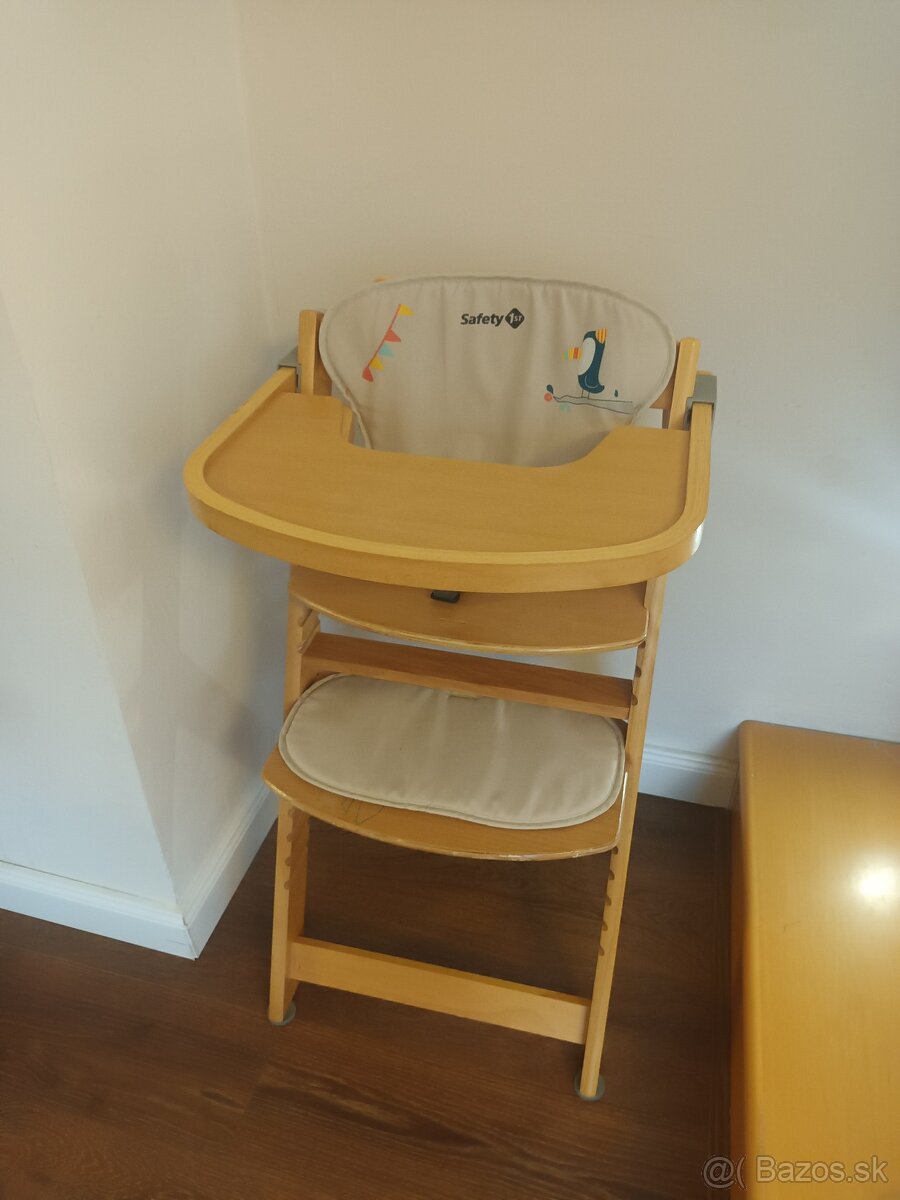 Detska stolička drevena, rastuca - 2