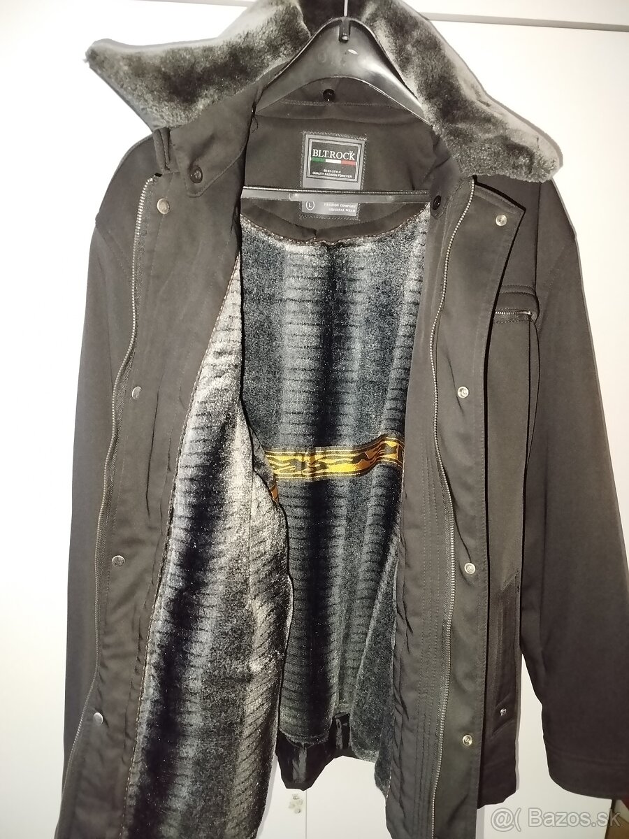 bunda cierna vyteplena panska - 2