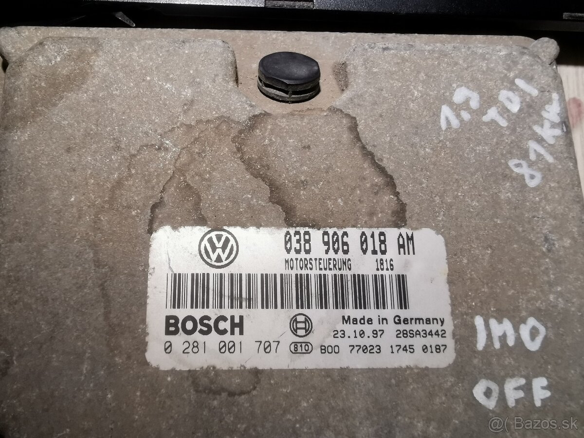 Riadiaca jednotka motora immo off - 2