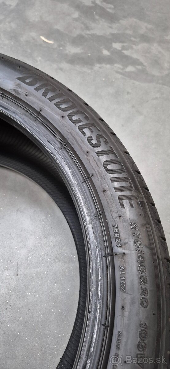 Predám letné pneumatiky BRIDGESTONE ALENZA - 2