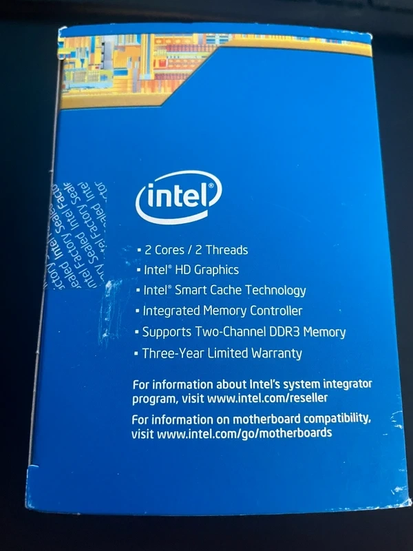 Intel Pentium G3460 – Factory Sealed, LGA1150, Nový v krabic - 2