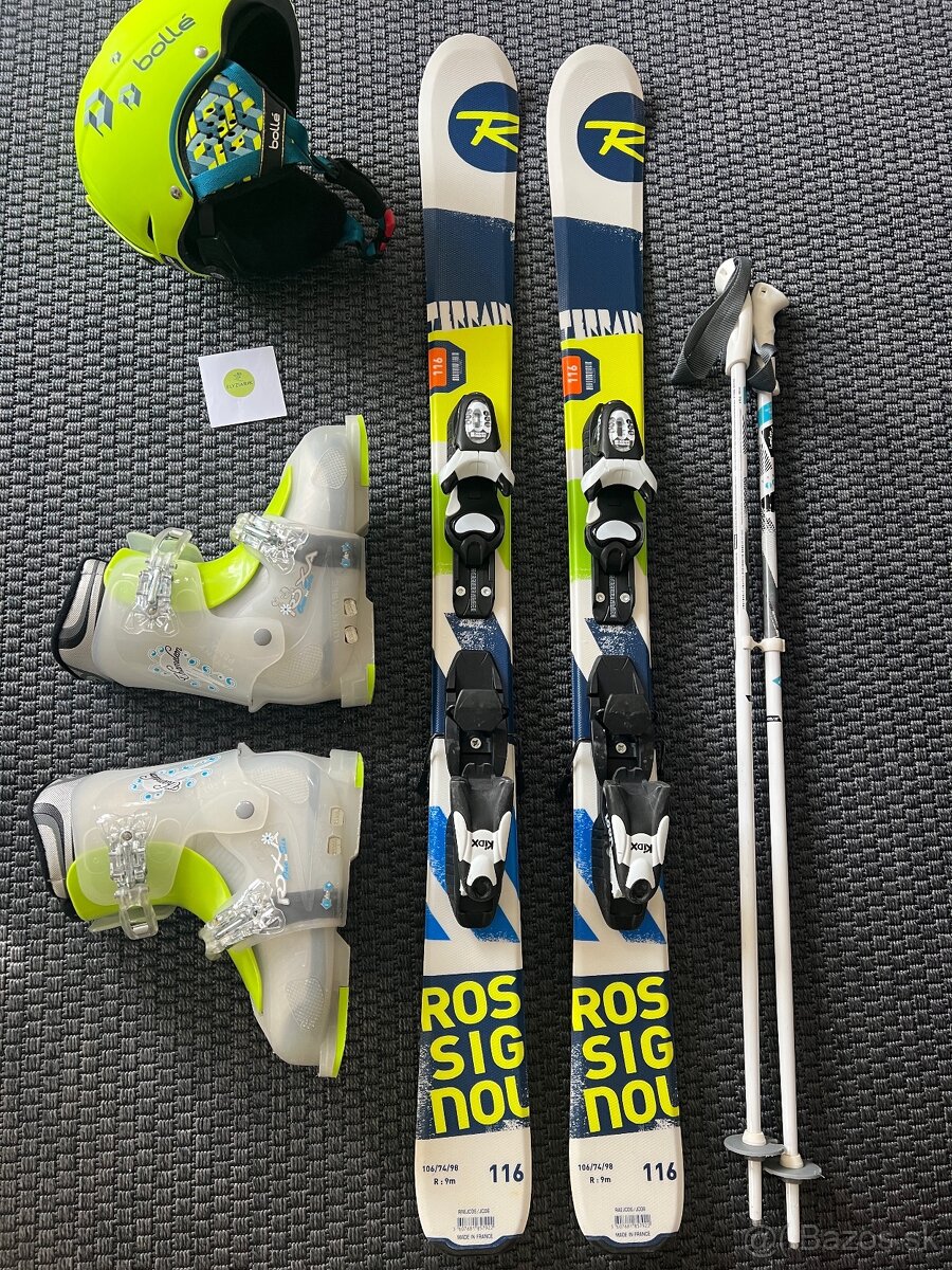 Detské/juniorské lyže Rossignol terrain 110cm/116cm biele - 2