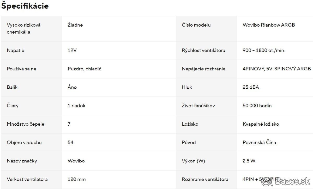 Ventilátory do PC 120mm - 2