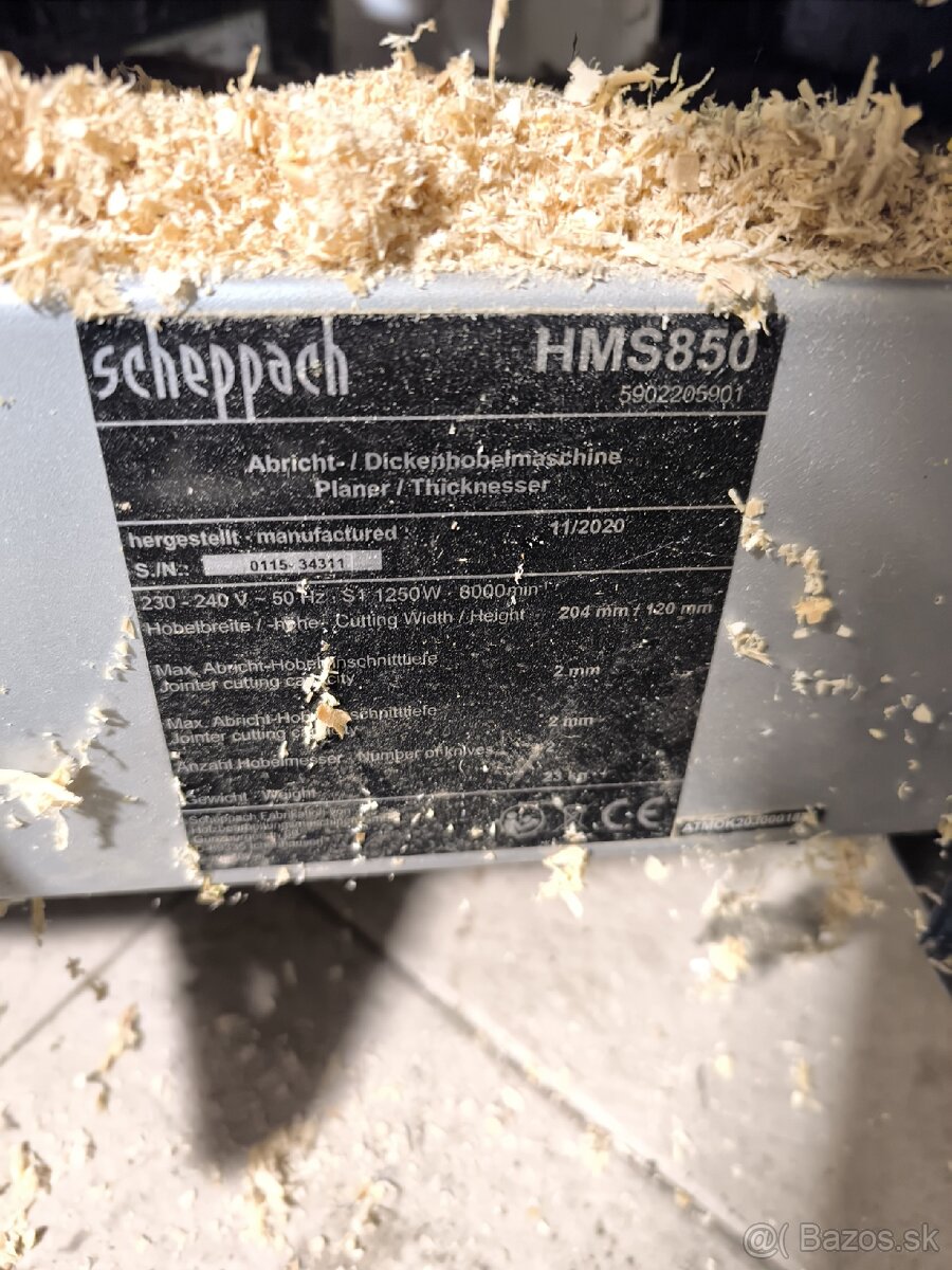 Hoblovacka scheppach hms 850 - 2