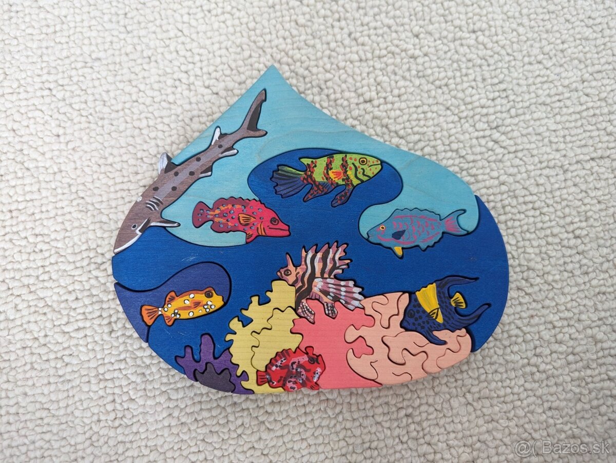 Drevené puzzle, skladačka, BAJO - 2