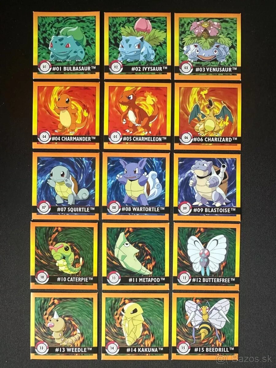 Base samolepky Pokémon Artbox 1999 - 2