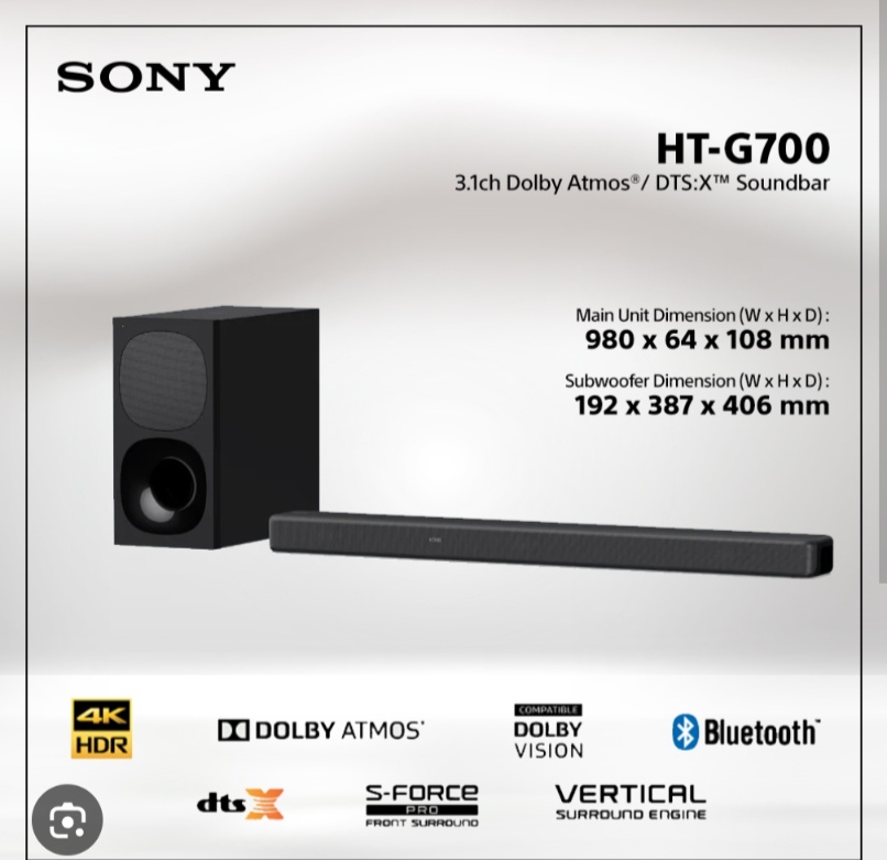 Predám SONY HT-G700 - 2