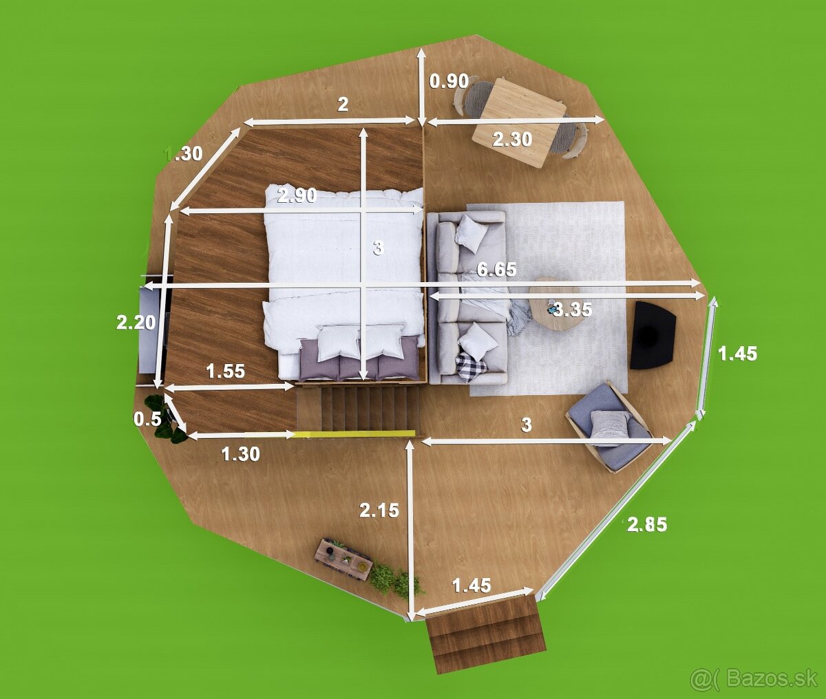 Geodom - montovaný drevodom - 2